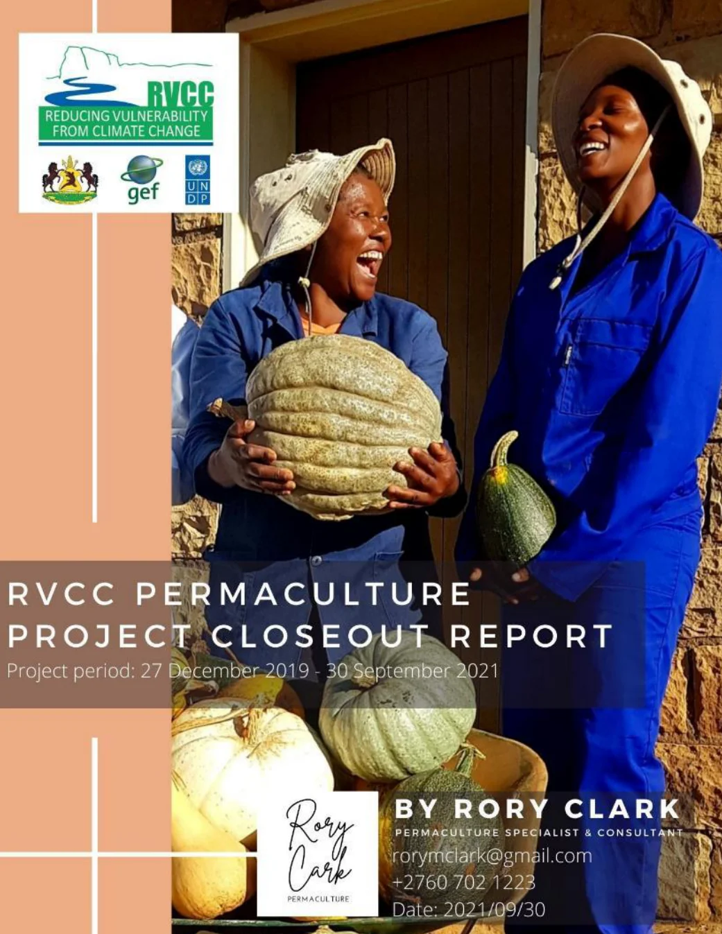 Cover of RVCC Permaculture Project Closeout Report
