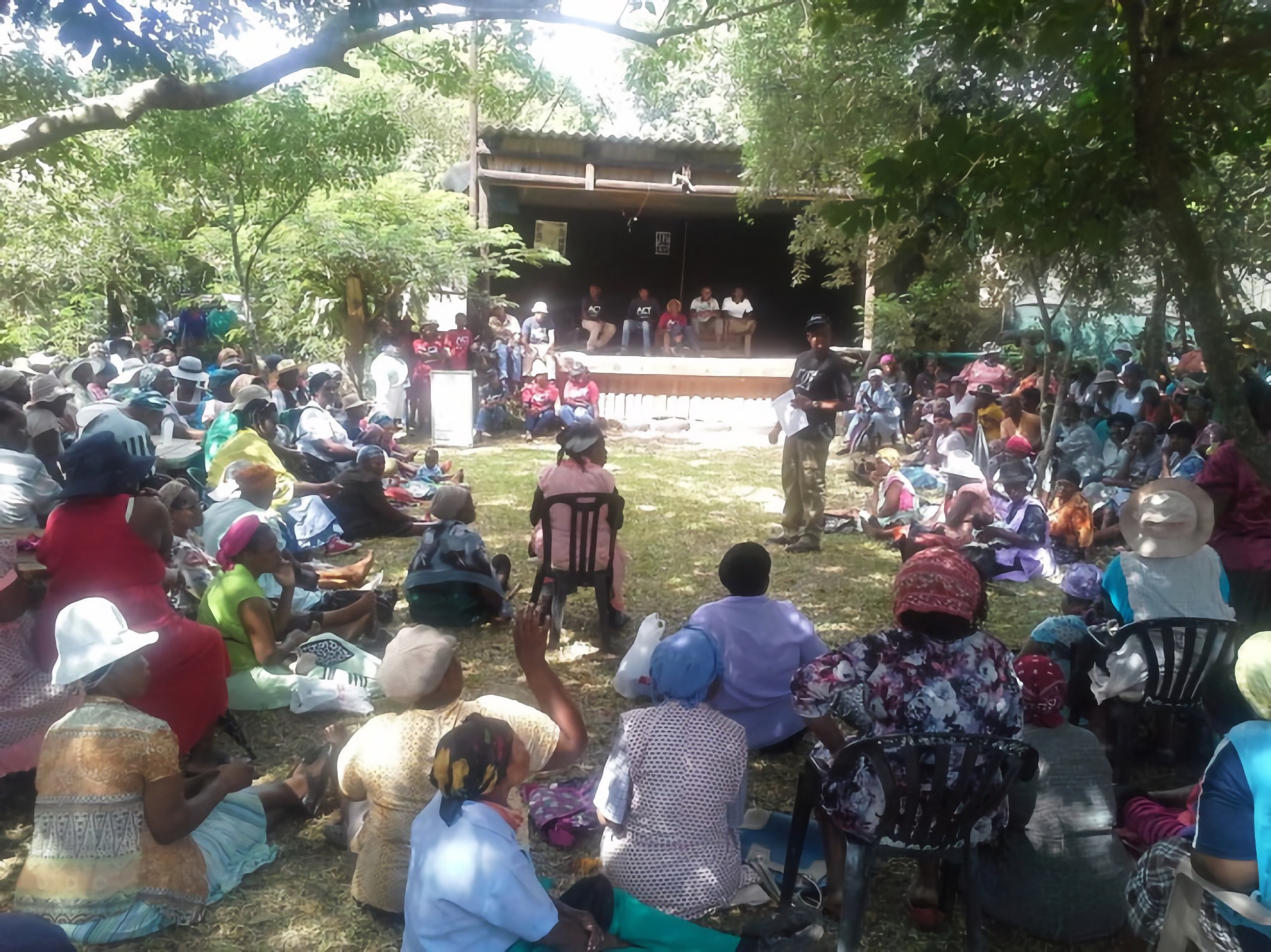 A large outdoor information day for food gardeners in the Mtubatuba region